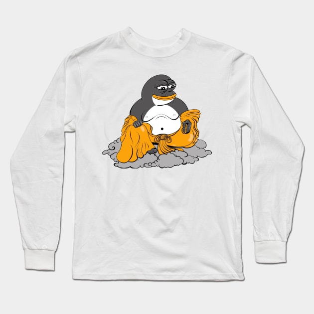 Funny Tux penguin meme Long Sleeve T-Shirt by it-guys